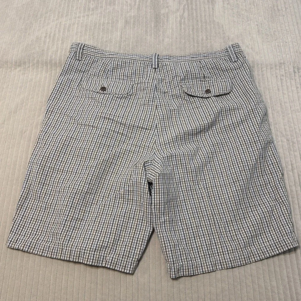Tommy Bahama Linen Silk Shorts Mens Size 38 Paradise Nation Plaid Lightweight
